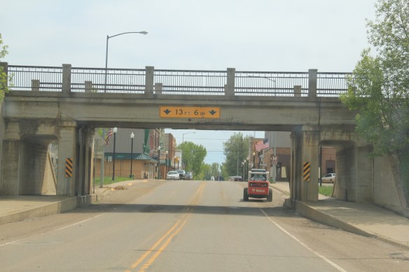 Underpass separating MT 16 from the Northern Pacific mainline at Wibaux