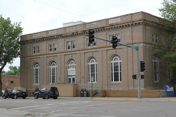 The Renaissance Revival-styled U.S. Post Office, designed by Oscar Wenderoth, opened in 1916 during the height of the region's homesteading boom.