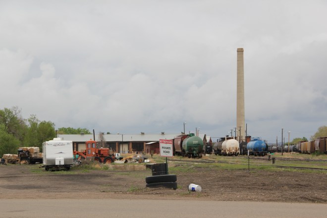 Remnants of the Milwaukee Road works, Miles City, 2013