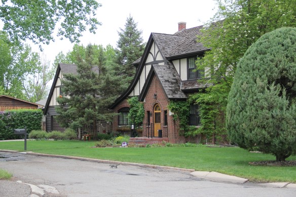 Tudor Revival style house facing Wibaux Park, Miles City.