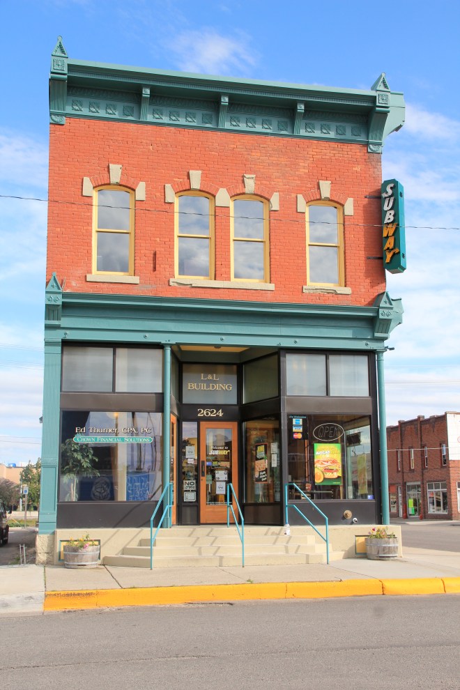 Previously neglected building south of tracks in Billings