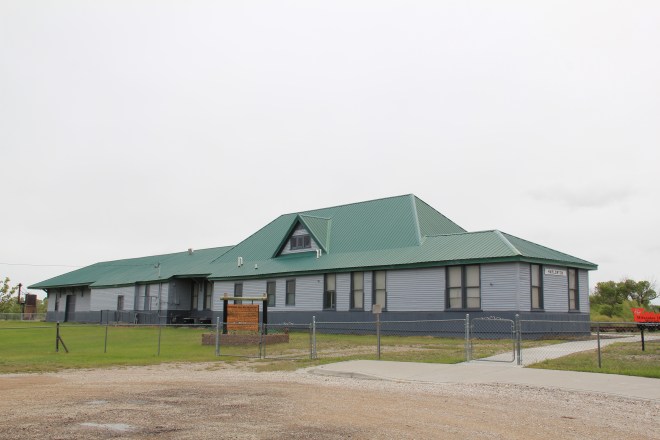 Harlowton depot and offices in 2013