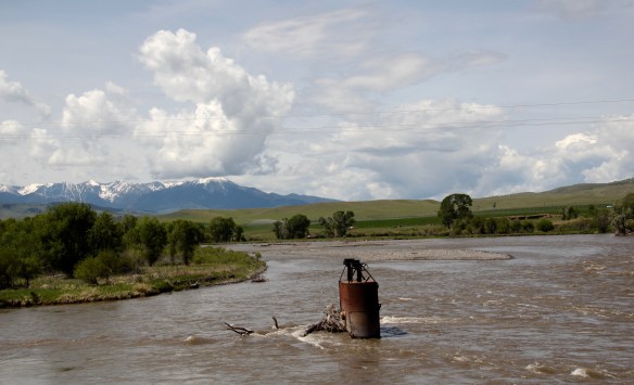 Park Co Springdale Yellowstone River bridge