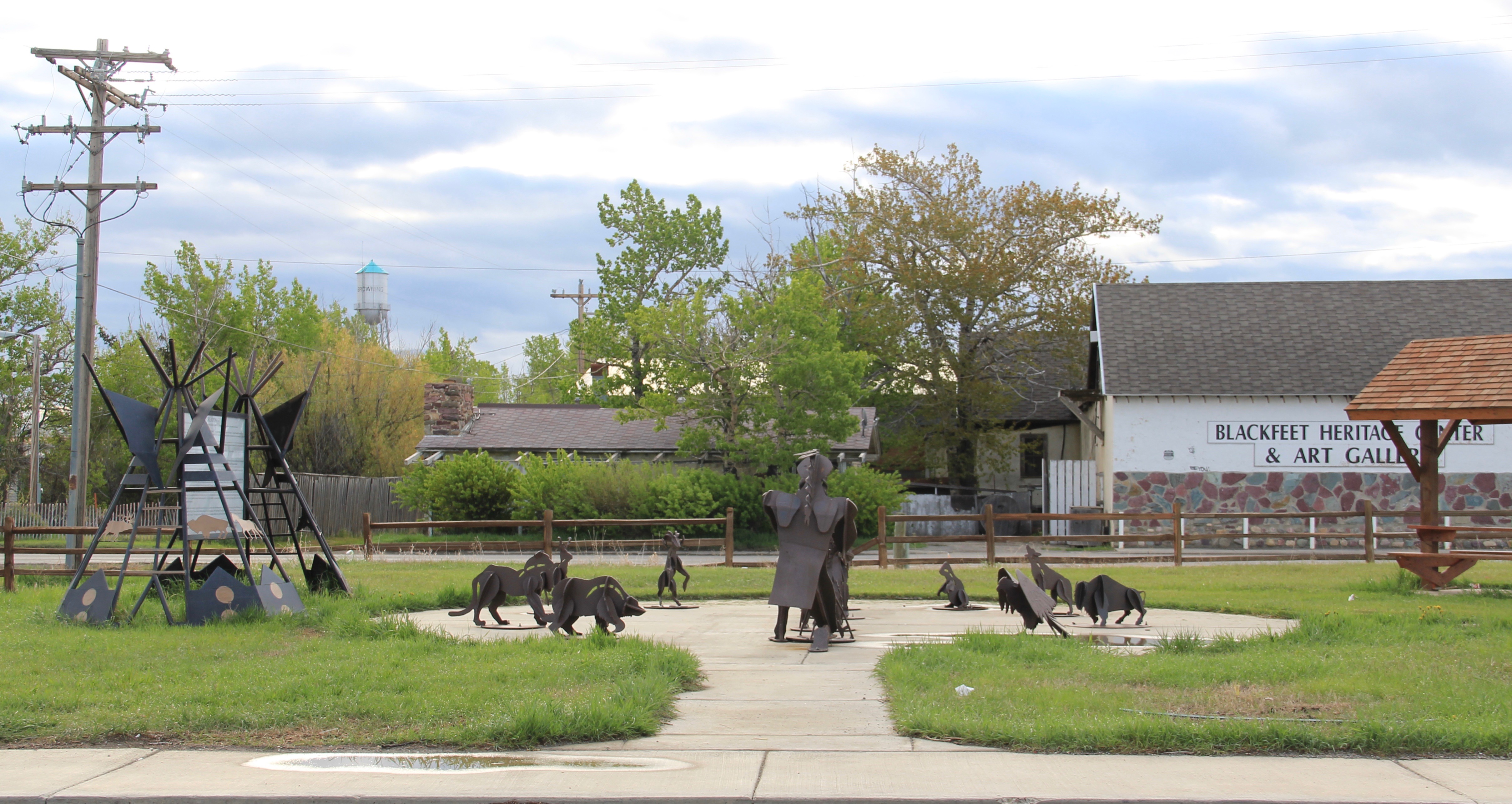 Glacier Co Browning fairgrounds sculpture 3