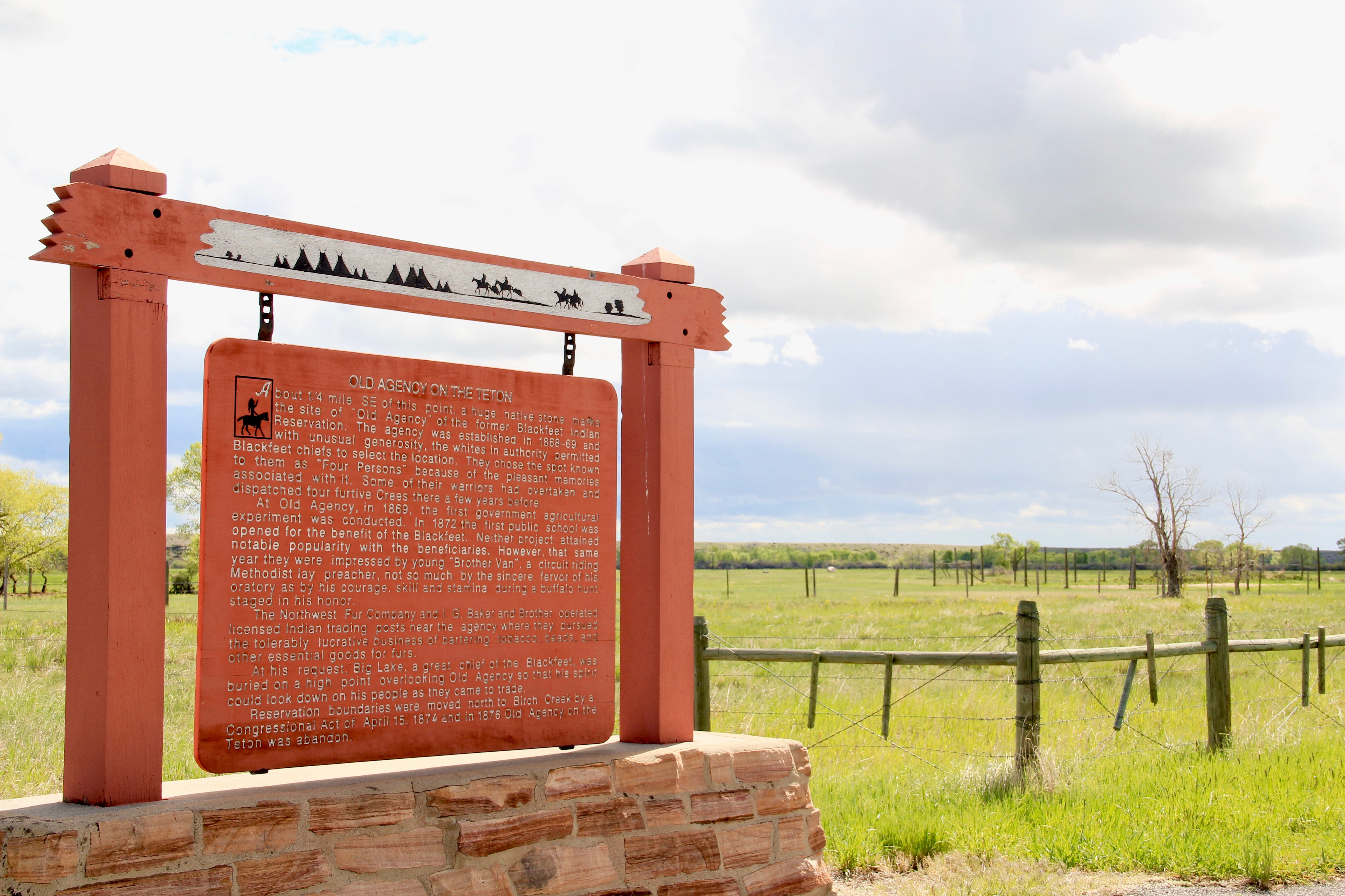 Teton Co Blackfeet Agency site US 89 2