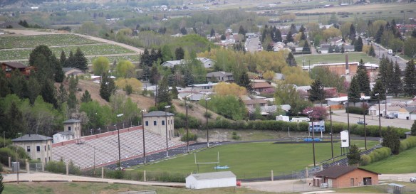 Mitchell Stadium, 1938-9 from Mt Carmel