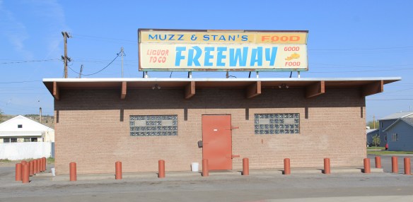 Freeway Bar, c. 1968, Placer St. at I-90, Butte, roadside