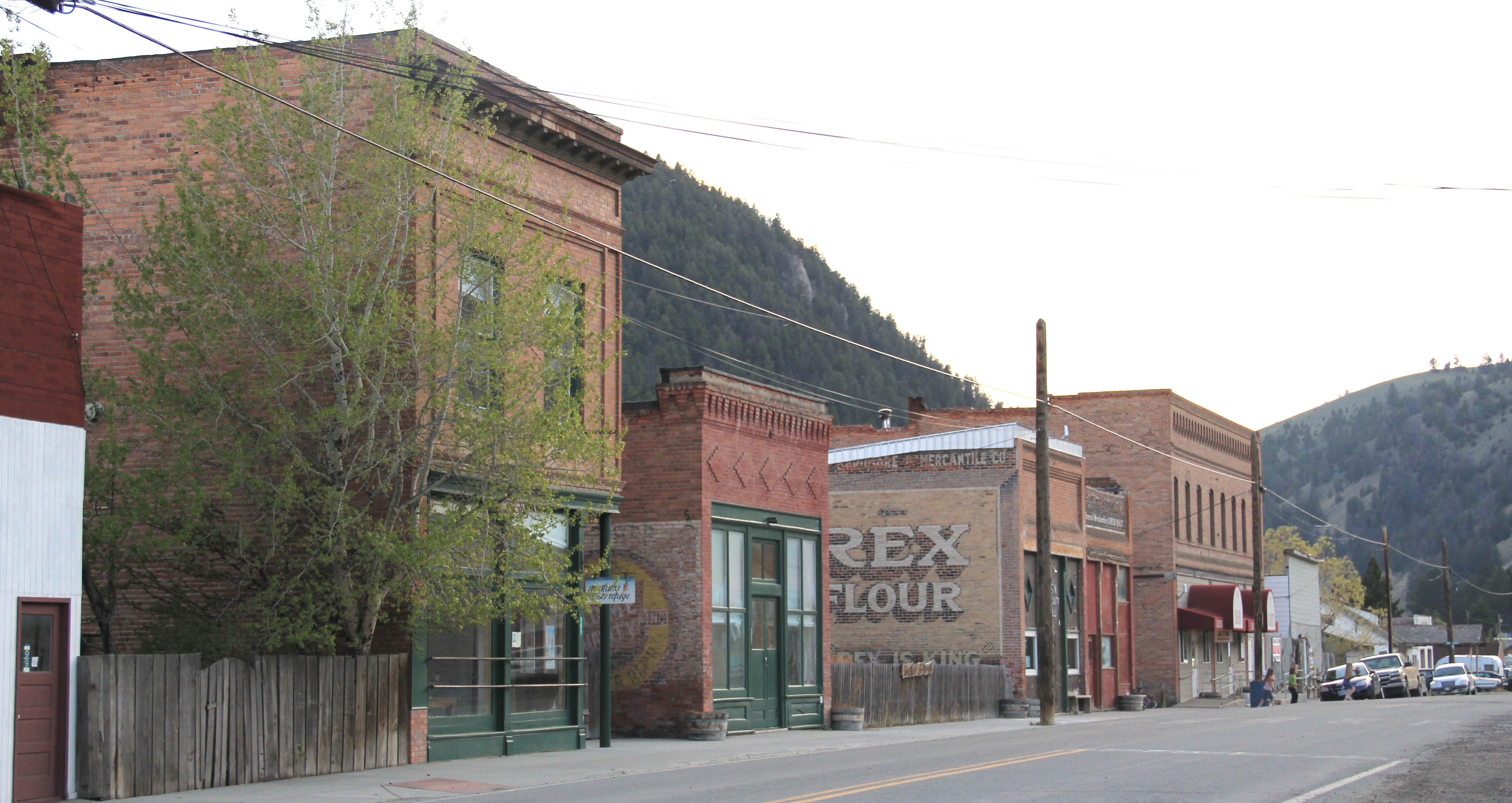 brick stores, Basin St., Basin, Jefferson Co.