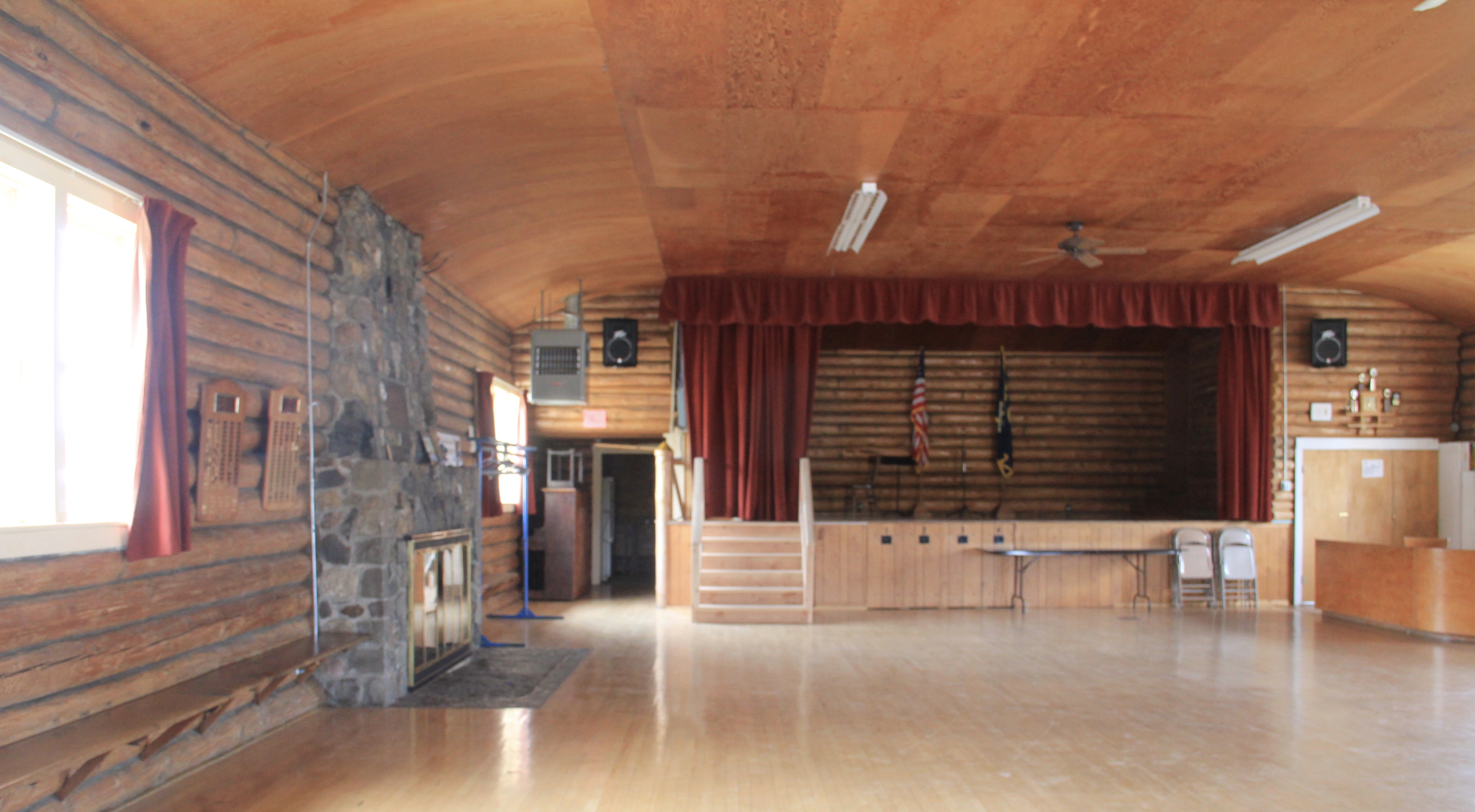 Avon Community Hall 1941 New Deal interior