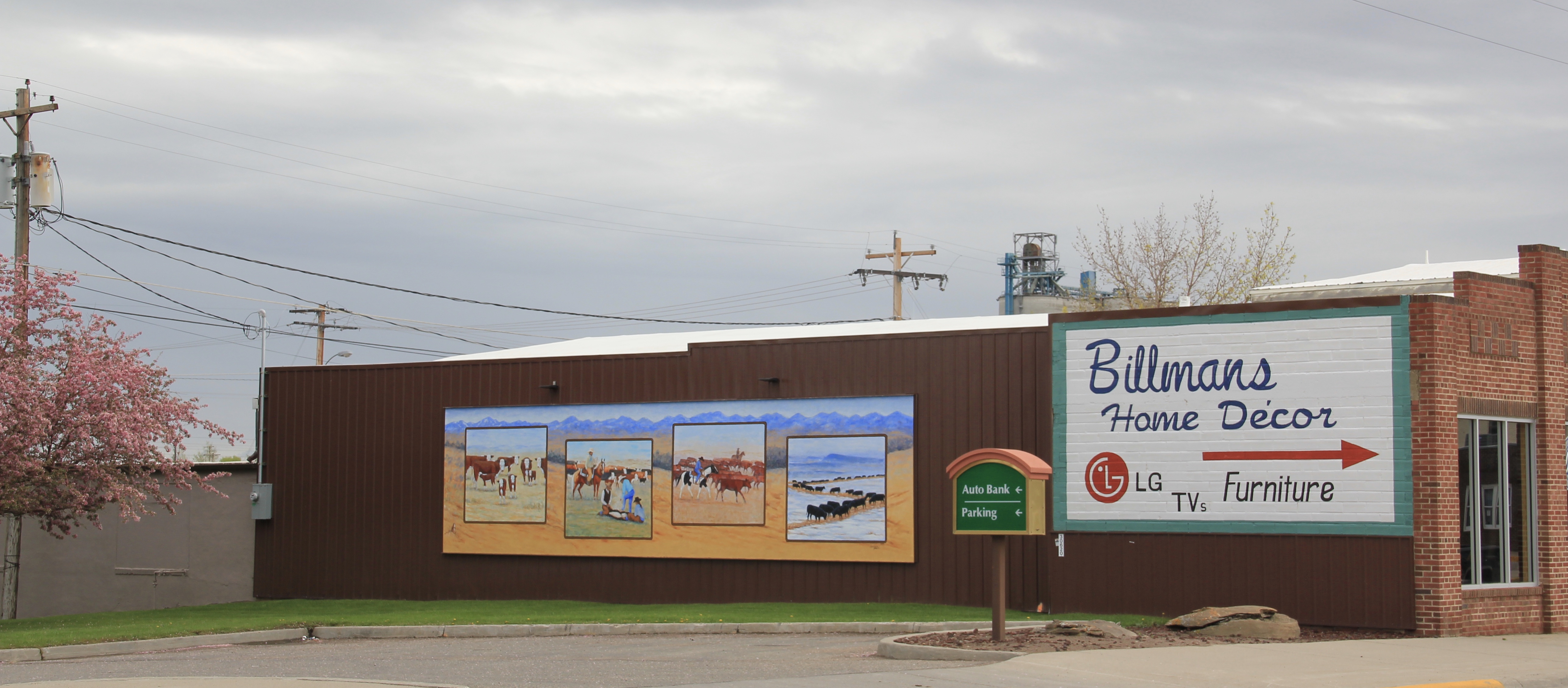Glacier Co Cut Bank cowboys murals 3