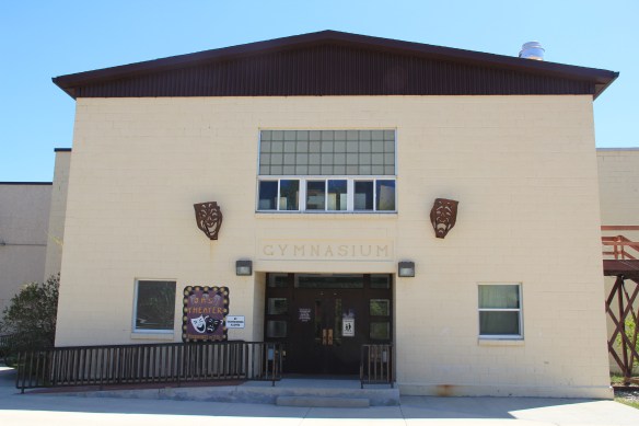 Gym facade, Jefferson County high school, Boulder