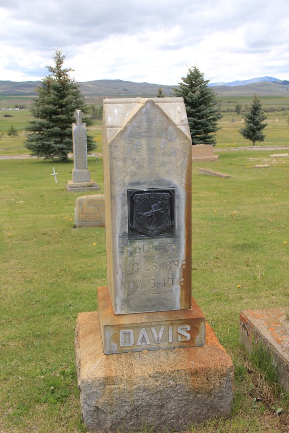 Davis, WW1, Valley Cemetery, Mullan Road, Granite Co