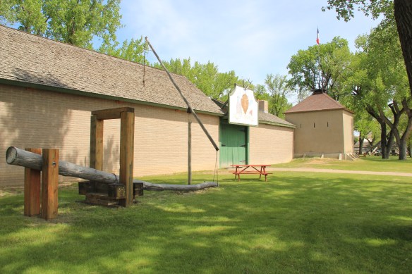 Chouteau Co Ft Benton old fort  and buffalo robe press