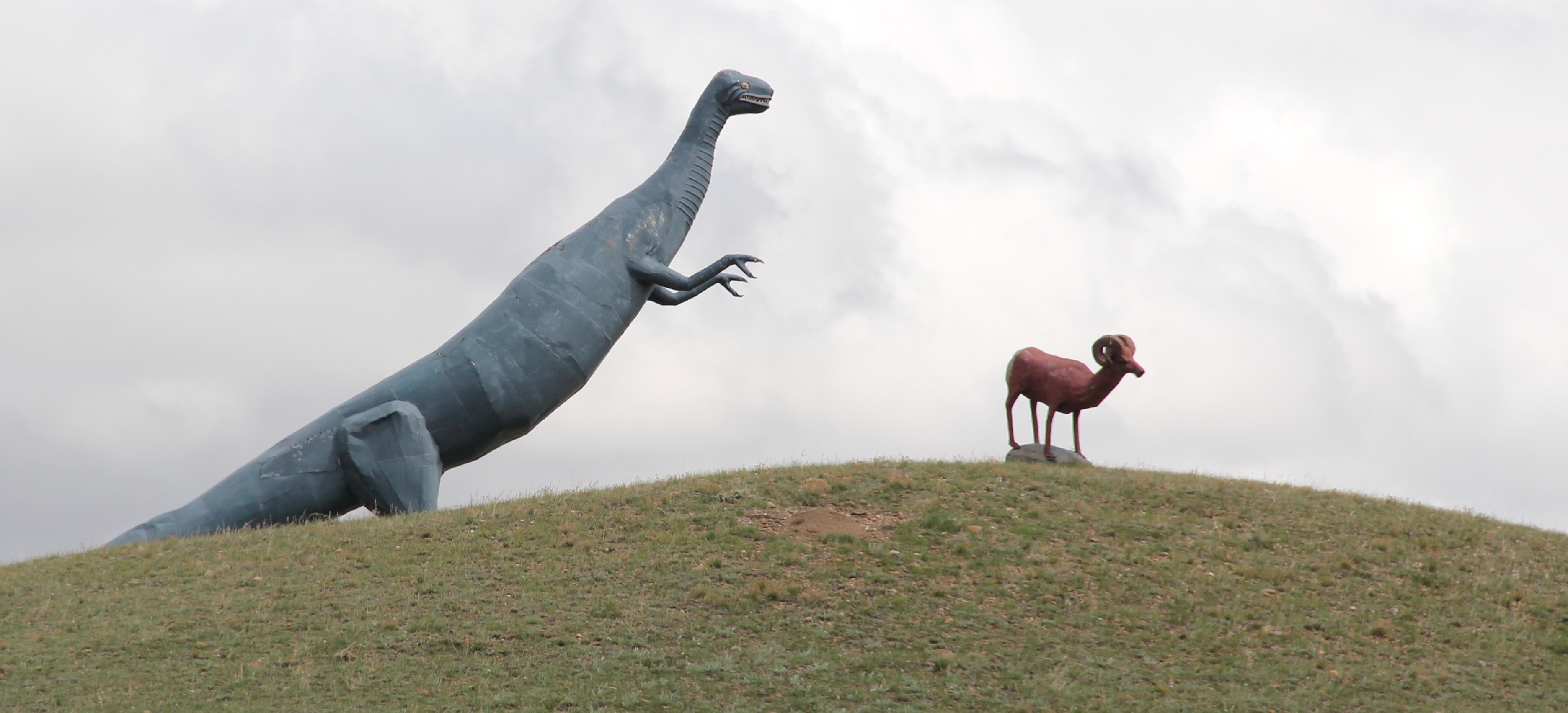 Valley Co Samuelson statues US 2 w of Glasgow 4 roadside - Version 2