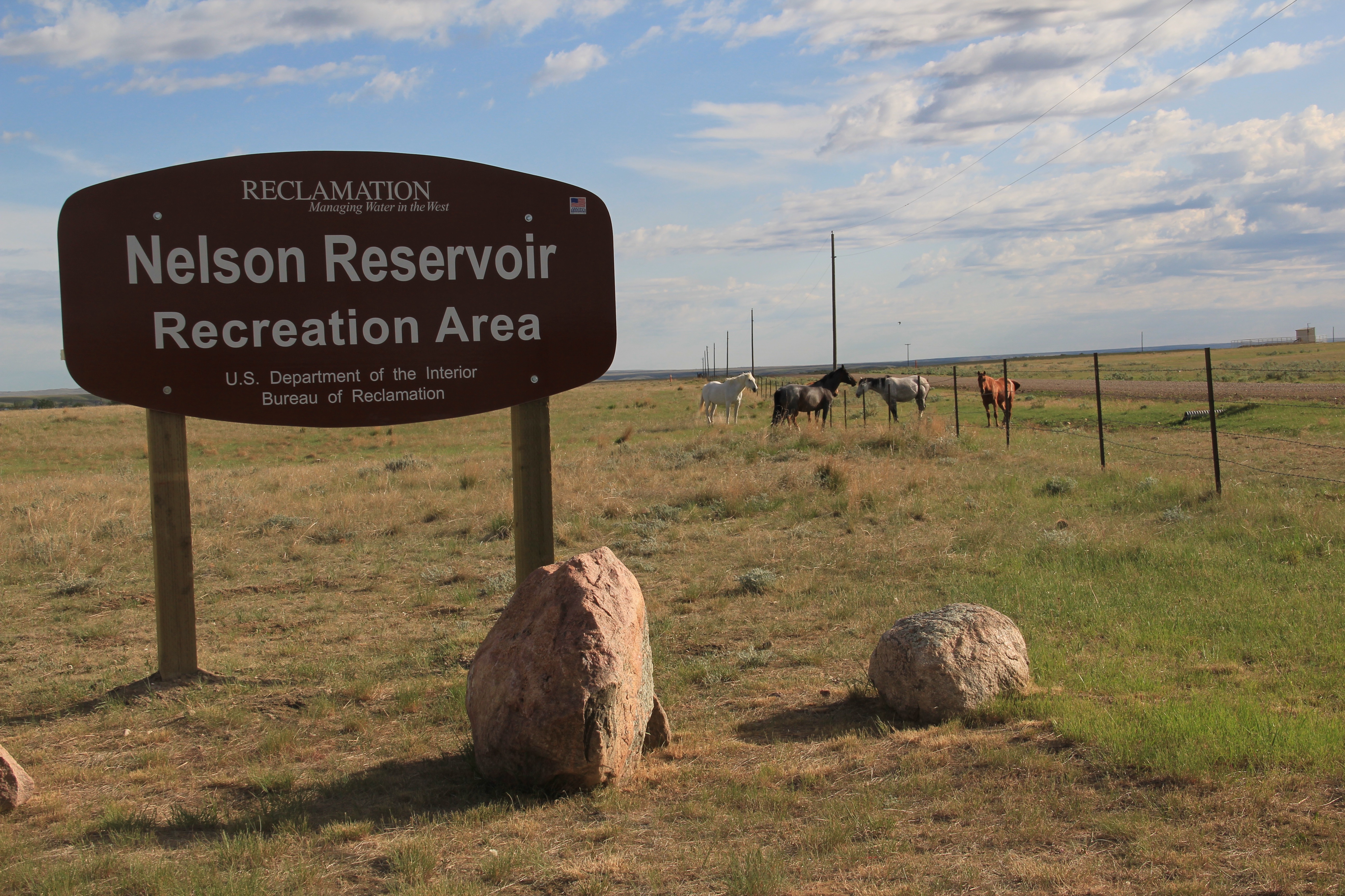 Phillips Co Nelson reservoir sign irrigation